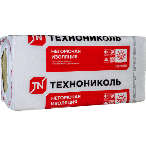 Утеплитель ТЕХНОЛАЙТ ОПТИМА, 1200х600х100 мм, (6 плит, 4,32 кв.м)