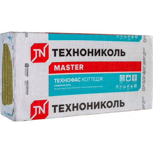Утеплитель ТЕХНОФАС КОТТЕДЖ, 1200х600 мм