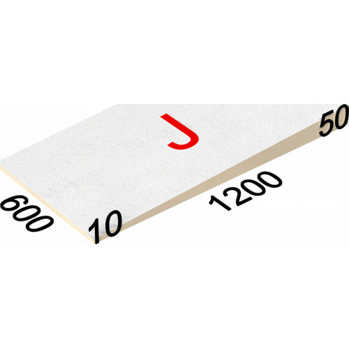 LOGICPIR SLOPE-3,4% (J) СХМ/СХМ Г4 1200х600х10-50 (упак, 18 плит, 12,96 кв.м)