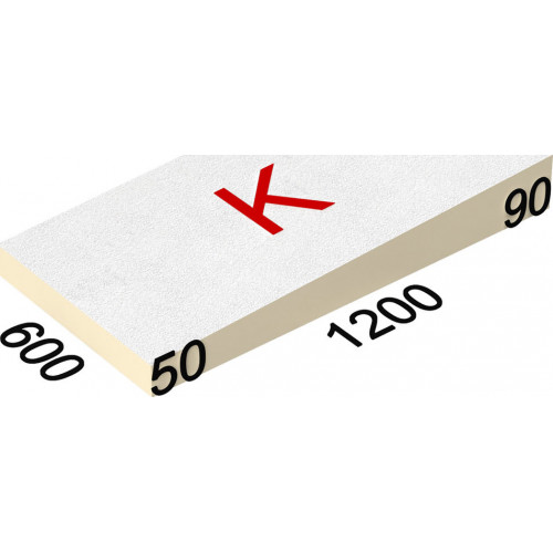 LOGICPIR SLOPE-3,4% (K) СХМ/СХМ Г4 1200х600х50-90 (упак, 8 плит, 5,76 кв.м)