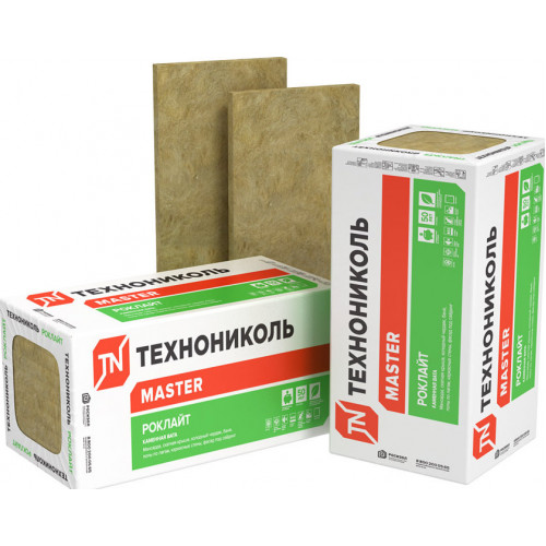 Утеплитель РОКЛАЙТ, 1200х600х50 мм, (8 плит, 5,76 кв.м)