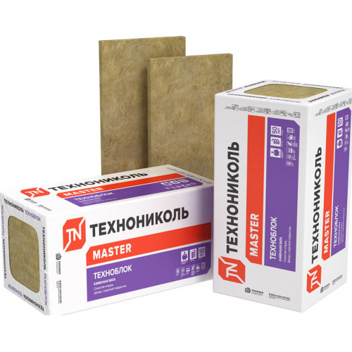 Утеплитель ТЕХНОБЛОК СТАНДАРТ (4 плиты, 2,88 кв.м) 1200х600х100 мм